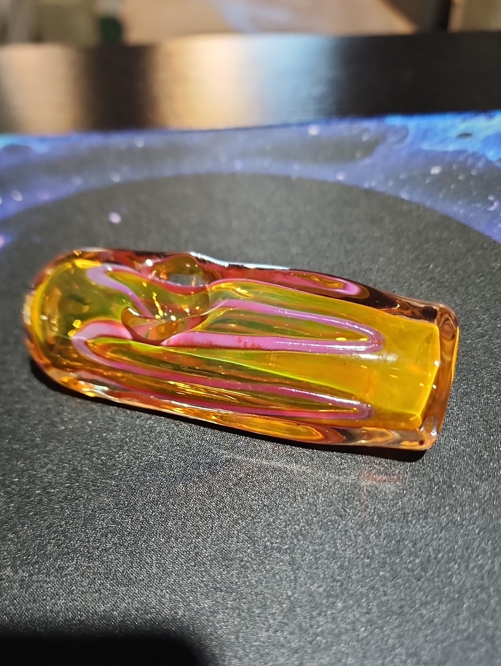 New Glass Orange & Pink Steamroller